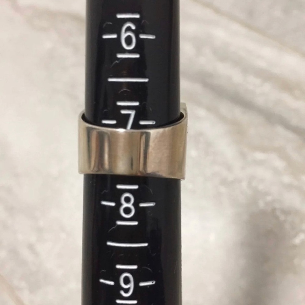 Handcrafted Peruvian Silver Ring With Mother Of P… - image 3